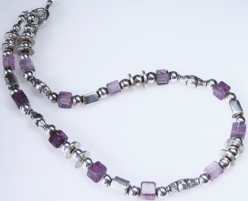 Purple Fluorite Necklace - Inner Peace