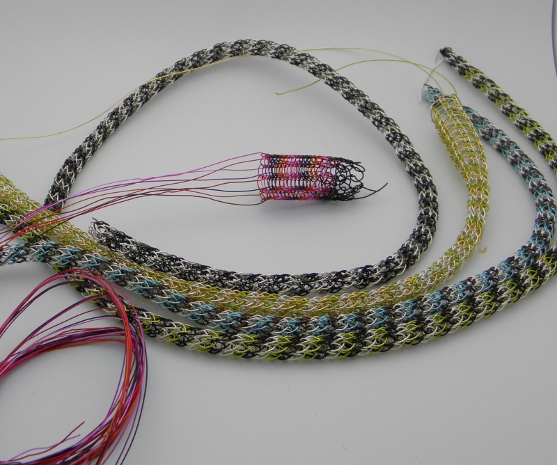 Multi Colored Viking Knit Chains